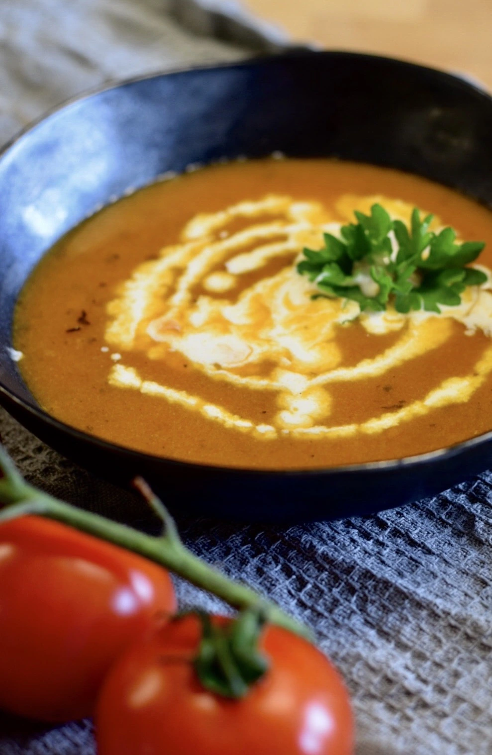 Vegetarische soep - tomaten